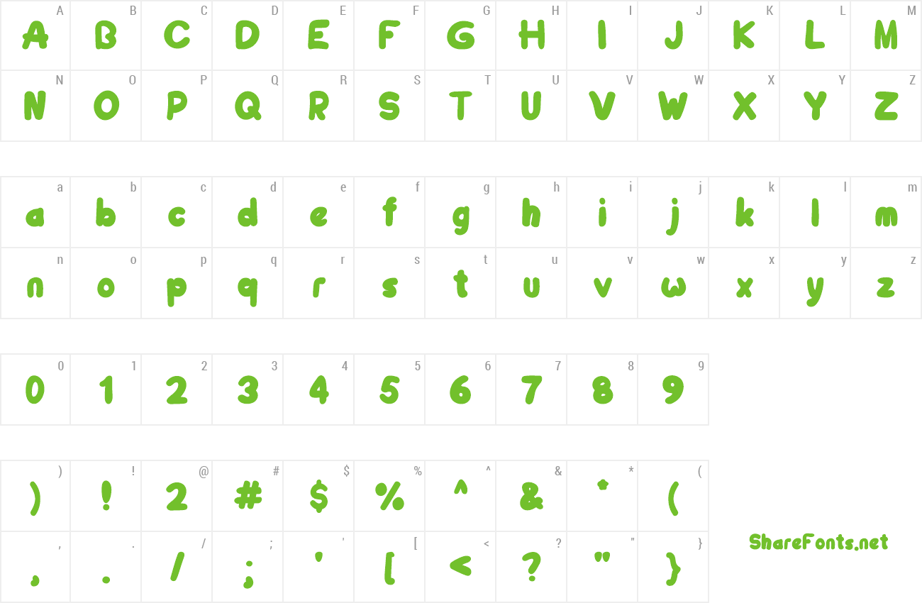 Font Small Cake preview